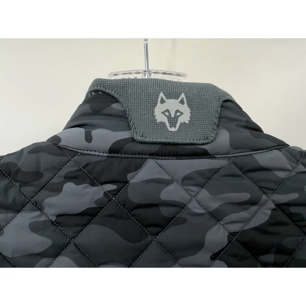 Greyson Men’s Camo Scape Yukon 1/2 Zip Hybrid Performance Jacket Size Large